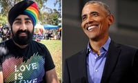 Barack Obama appreciated Sikh for wearing Rainbow turban 